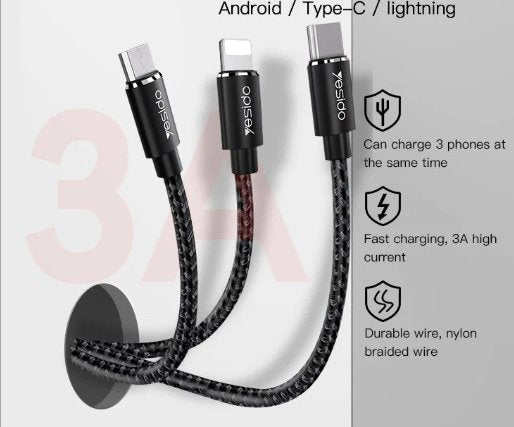 3-in-1 Data Cable Zambeel