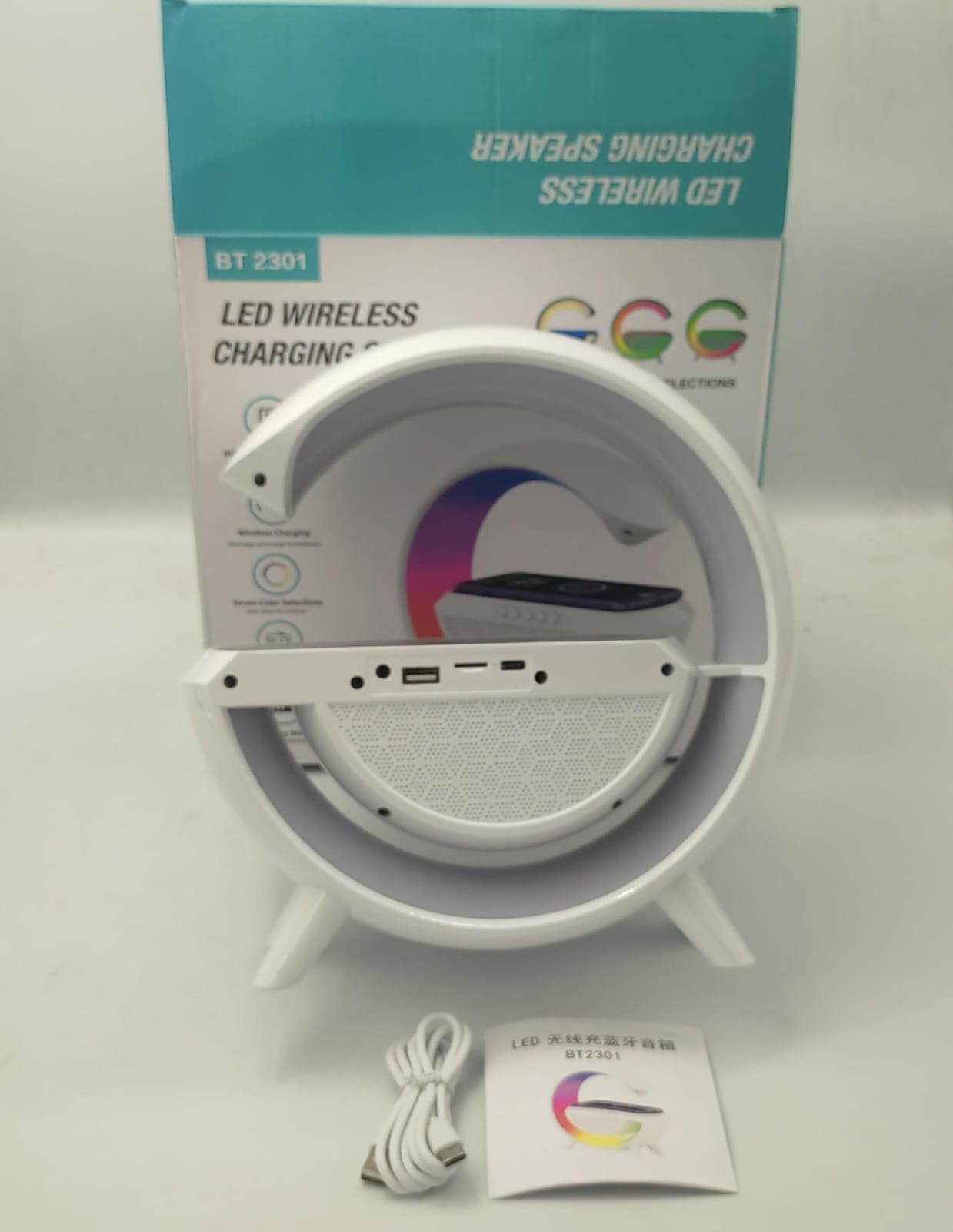 Led Wireless Charger Speaker MRB